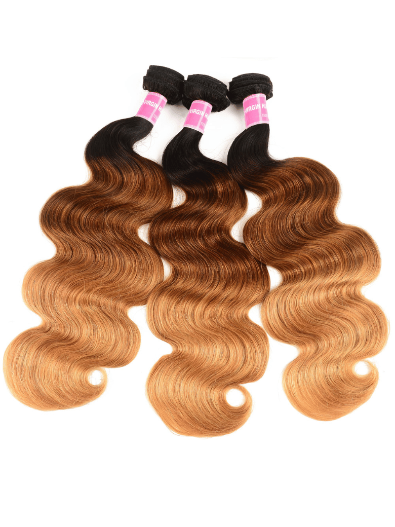 The UNice Hair 3 Bundles Brazilian Ombre Body Wave Human Hair product image shows om om om om om om om om om om om om om om om om om om om om om and body wave texture.