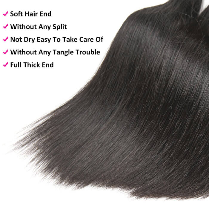 15A Brazilian Hair 3pcs Double Drawn Straight 100% Virgin Human Hair Bundles