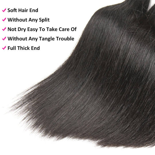 15A Brazilian Hair 3pcs Double Drawn Straight 100% Virgin Human Hair Bundles
