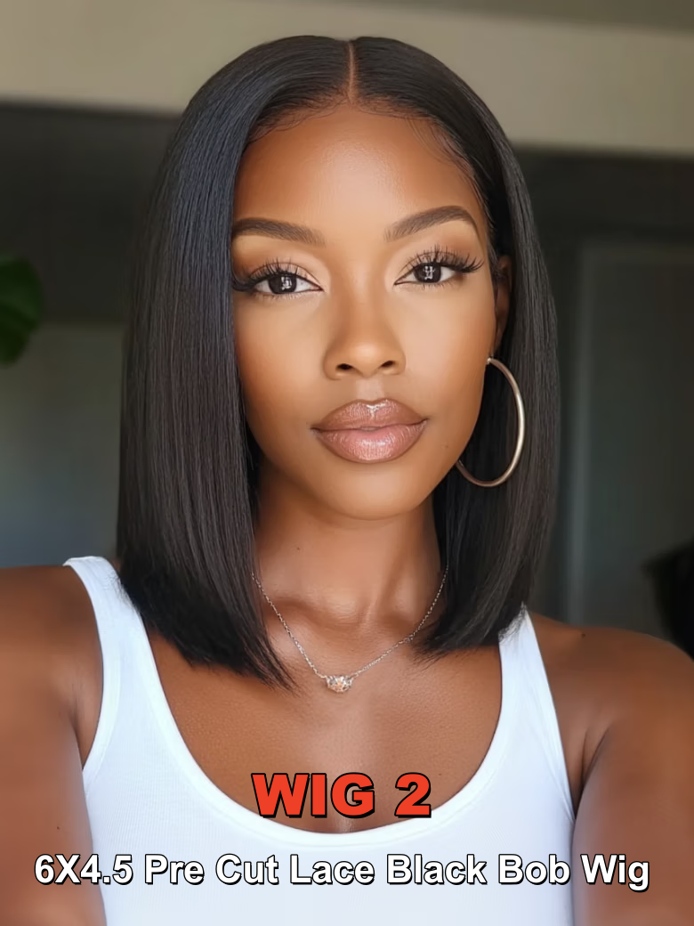 A model displays the UNice 2 wig $169 for 7x5 bye bye slip Chestnut Brown Ombre Finger Coil Ends Wig With, showing a model with long hair wearing a white tank top.