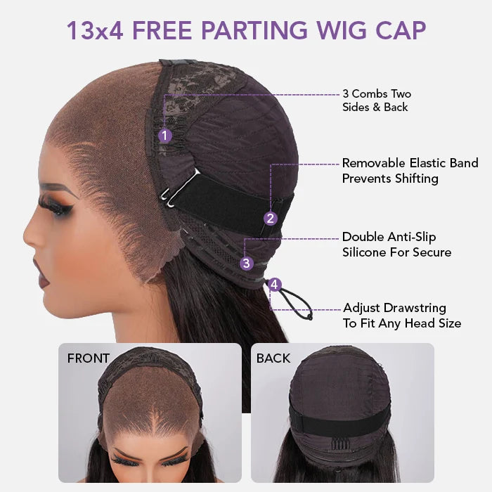 Double Drawn Human Hair Curly Wig Glueless Pre Cut 13x4 Lace Human Hair Pre Everything Wigs Salon-Quality