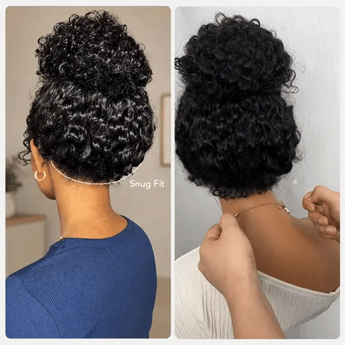 360 Water Wave Invisi-String Snug Fit Skin Full Lace Frontal Wig Glueless Pre Bleached Human Hair Wig