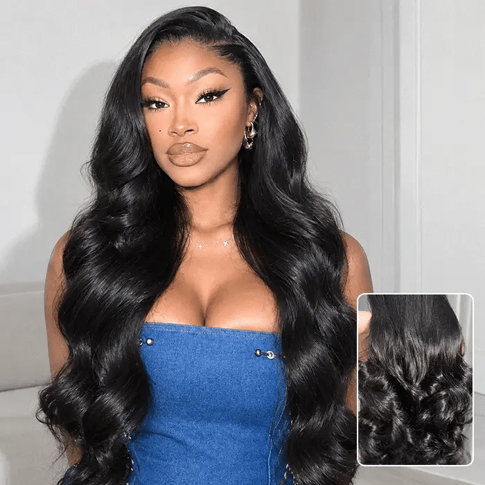 Body Wave 13x4 Pre-Cut Lace Frontal Glueless Wig Human Hair Wig