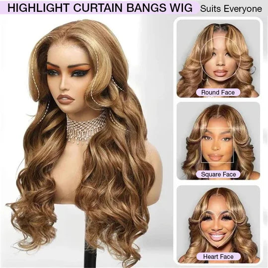 Highlight Body Wave Wigs For Beginner 13x4 Lace Frontal Human Hair Pre Everything Wigs