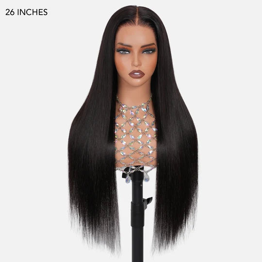 220% Density 13x4 Lace Ear-to-Ear Frontal Straight Wig Invisible Knots Realistic Hairline Large & Small Cap Size
