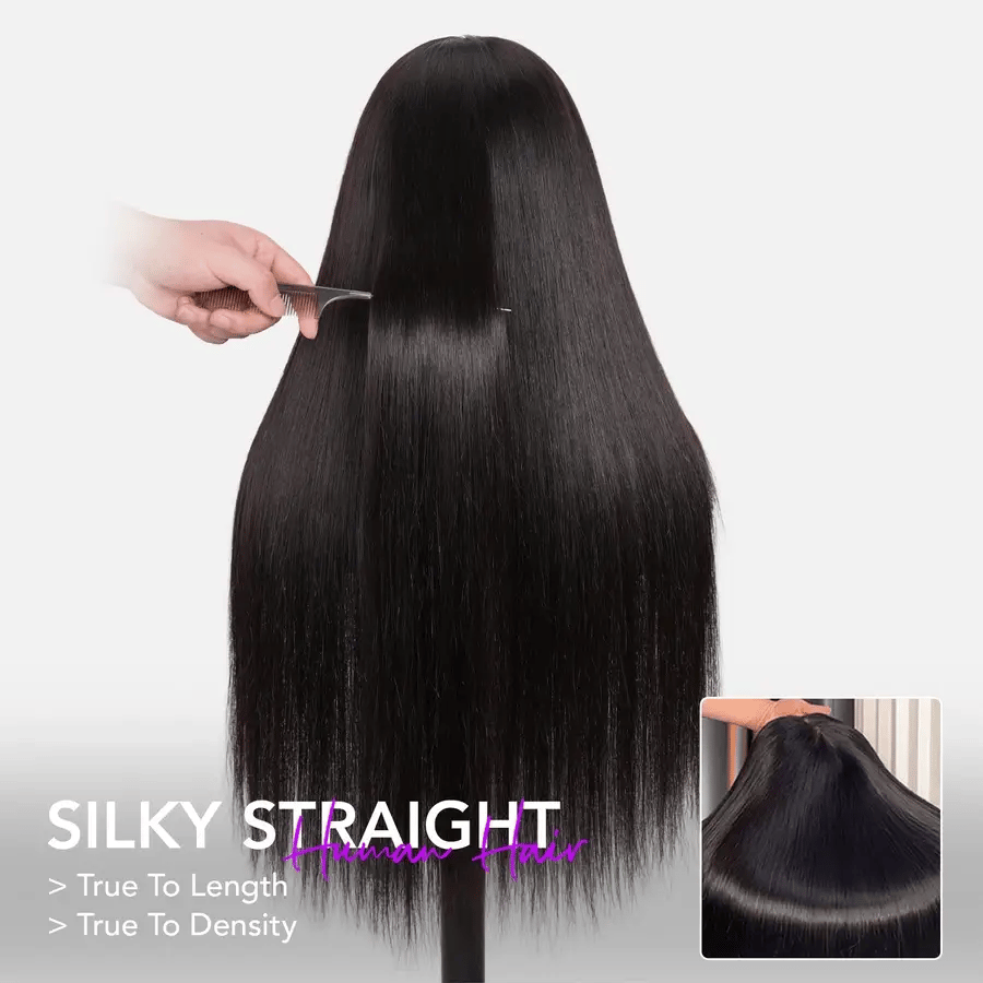 Glueless 13x4 Lace Frontal Wig Pre Plucked Straight 5x5 Wig Virgin Human Hair