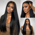 220% Density 13x4 Lace Ear-to-Ear Frontal Straight Wig Invisible Knots Realistic Hairline Large & Small Cap Size