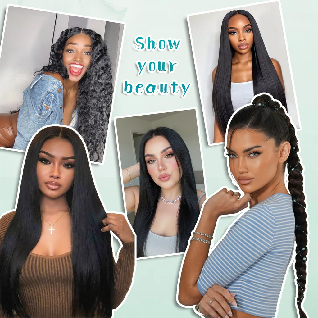 12A Straight Hair 2 Bundles Straight Virgin Human Hair Sew In Weave