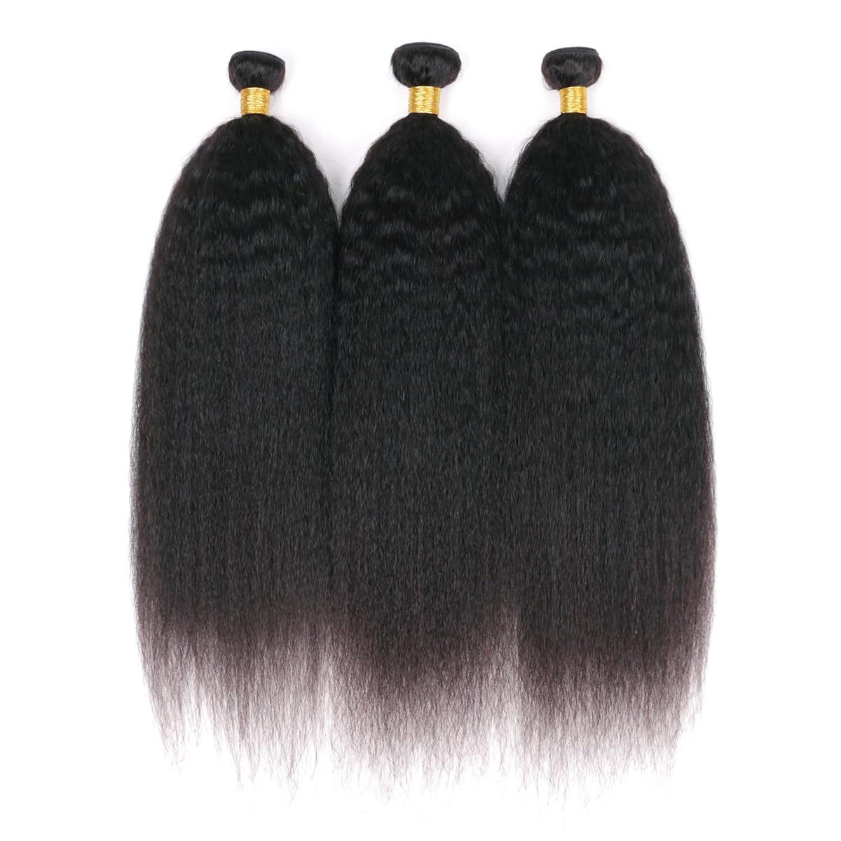 1/2 Bundles Kinky Straight Brazilian Hair Virgin Human Hair Extensions Sew In Weave 10A
