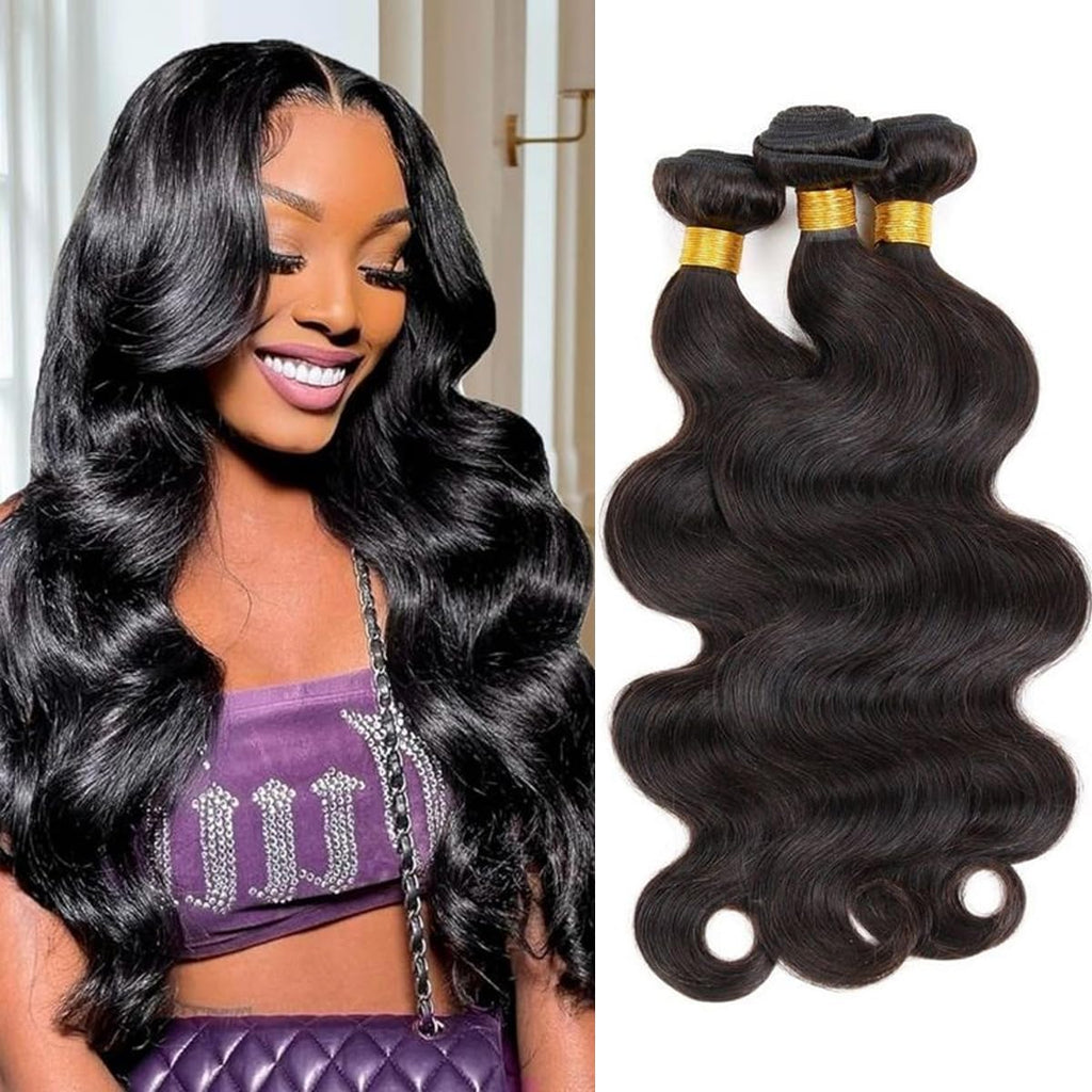 Brazilian Hair 3pcs Body Wave 100% Virgin Human Hair Bundles 10A