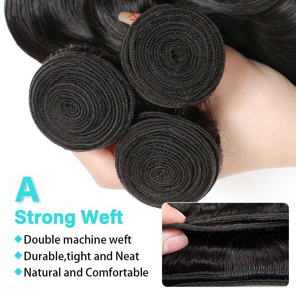 10A Brazilian Hair Deep Wave Hair 1/2 Bundles Virgin Human Hair Extensions Sew In Weave