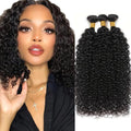 Brazilian Hair 3pcs Kinky Curly 100% Virgin Human Hair Bundles 10A