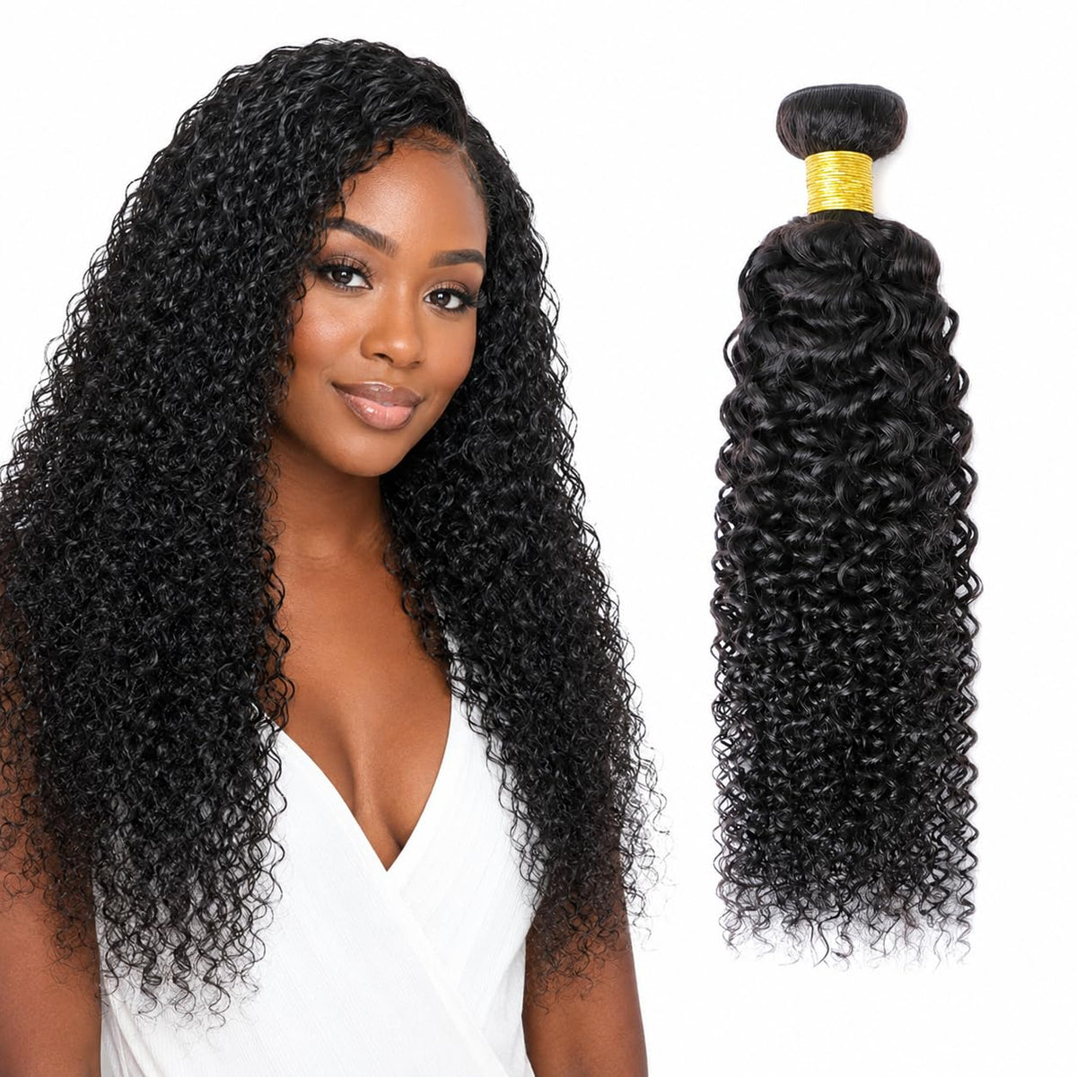 10A Jerry Curly Brazilian Hair Straight Human Hair 1/2 Bundles Virgin Human Hair Extensions Sew In Weave