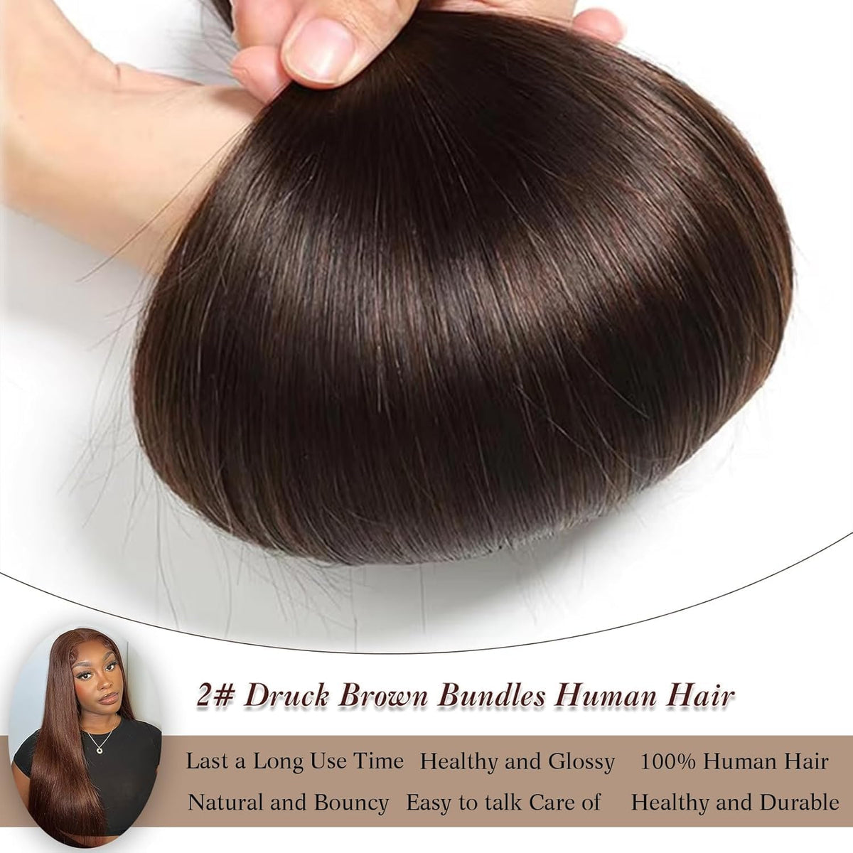 4x4 Free Part Chocolate Brown Closure #4 Color Straight Wave Closure 100% Human Hair Extensions