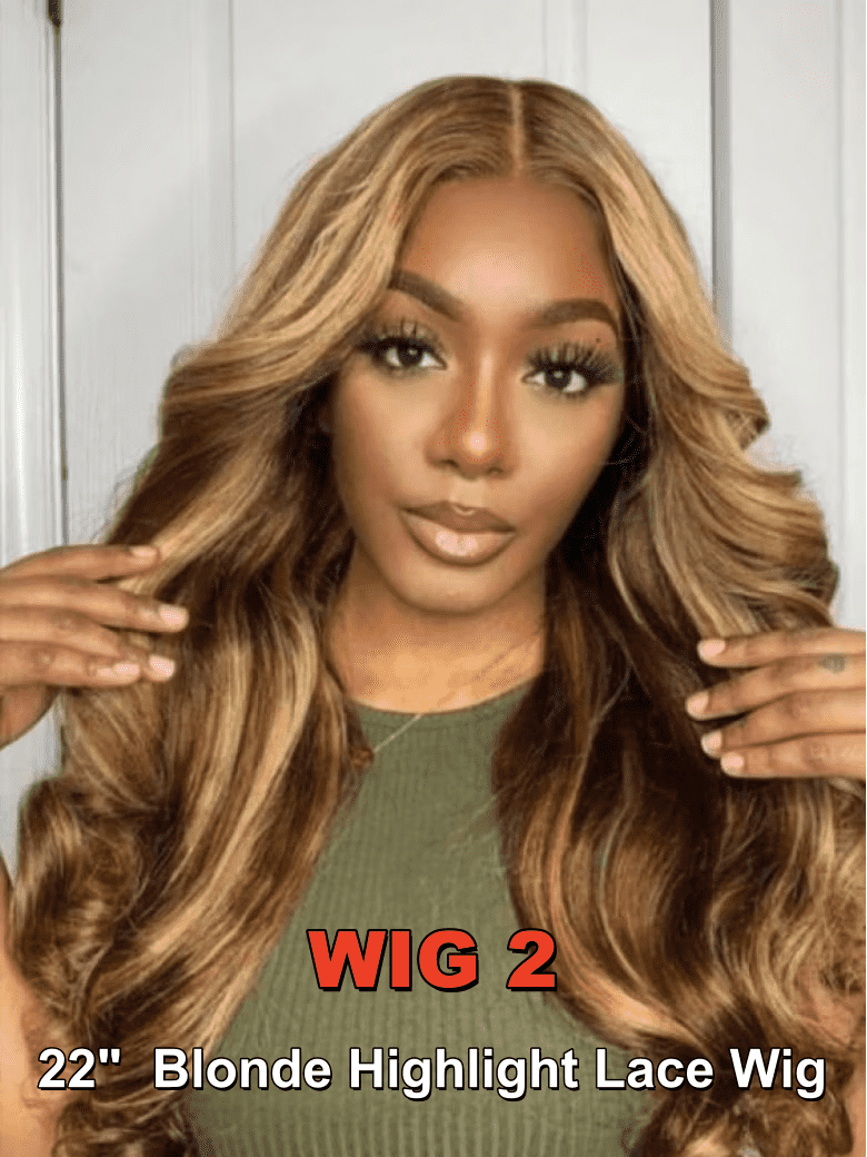 A model displays the UNice 2 wig Start for 20"-22" Lace wig And 13x4 Pre-Everything Drawstring Brown, showing wigs wigs wigs wigs wigs wigs wigs wigs wigs wigs wig.