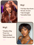 A model displays the UNice Get 2 wig $200 OFF 24H, showing wigs for black women.