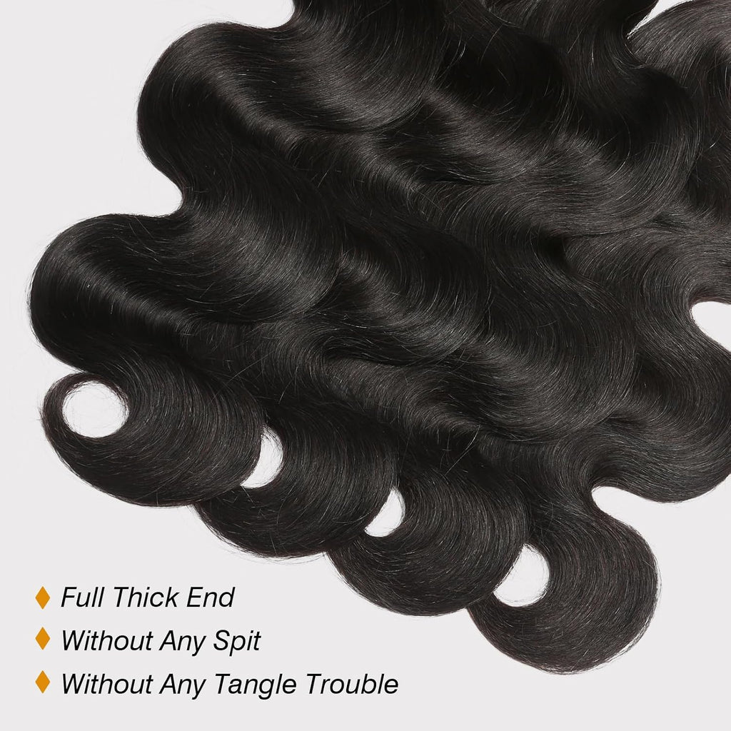 Brazilian Hair 3pcs Body Wave 100% Virgin Human Hair Bundles 10A