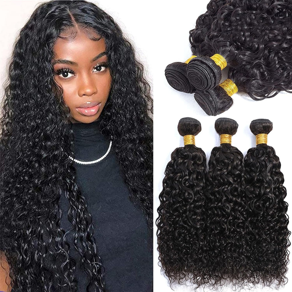 10A Jerry Curly Brazilian Hair Straight Human Hair 3 Bundles Virgin Human Hair Extensions Sew In Weave