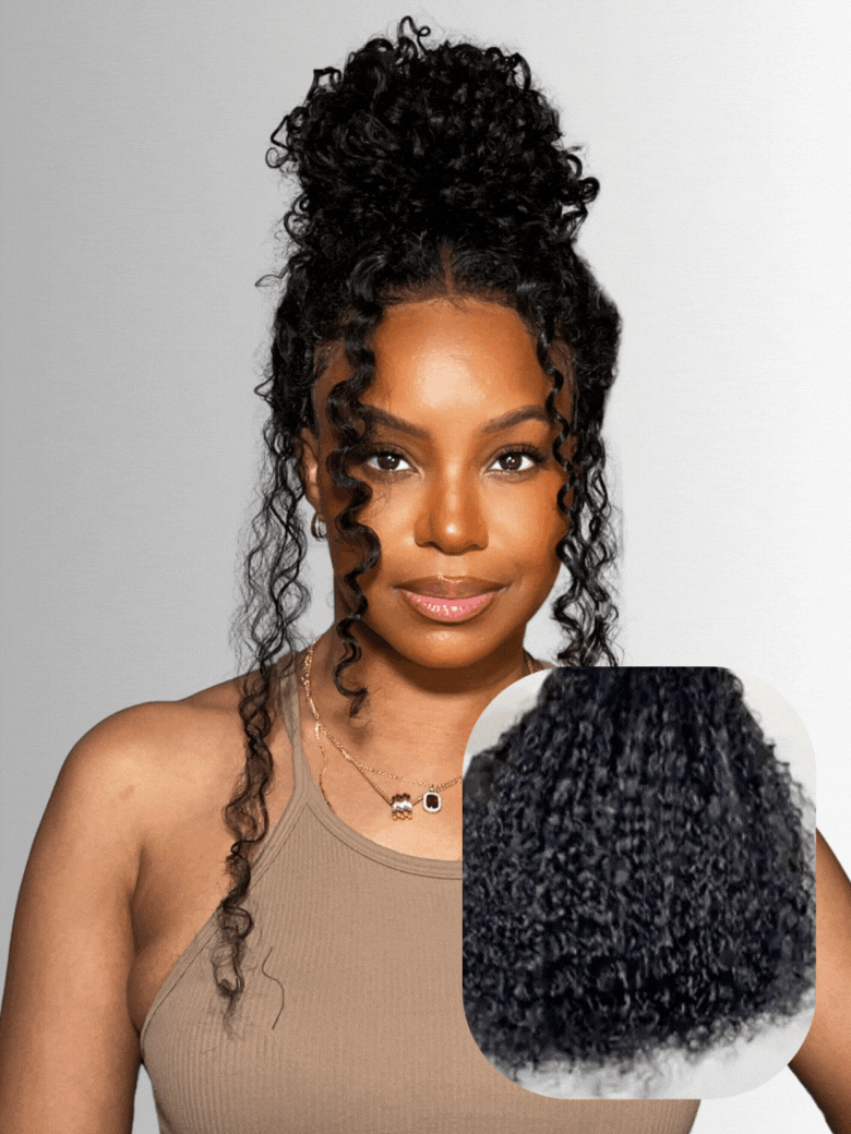 UNice 7x5 Bye-Bye Knots Wig 150% Density & 5x5 HD Lace 180% Density Bouncy Jerry Curly Wig With Bleached Invisible Knots