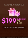 The UNICE $199 Surprise Box Get 28''-30'' 7x5 Bye Bye Knots Wig Value $$459-$499 image highlights BLACKFRIDAYFRENZYSALE, SURPRISE, Box, Get28"-30'7x5ByeByeKnots, $ 99.