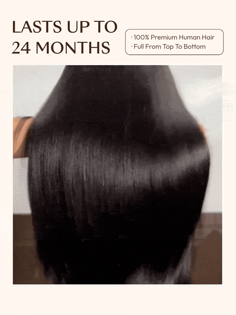 UNice 7x5 Bye Bye Slip™ Yaki Straight Black Glueless Wig With Invisible Drawstring