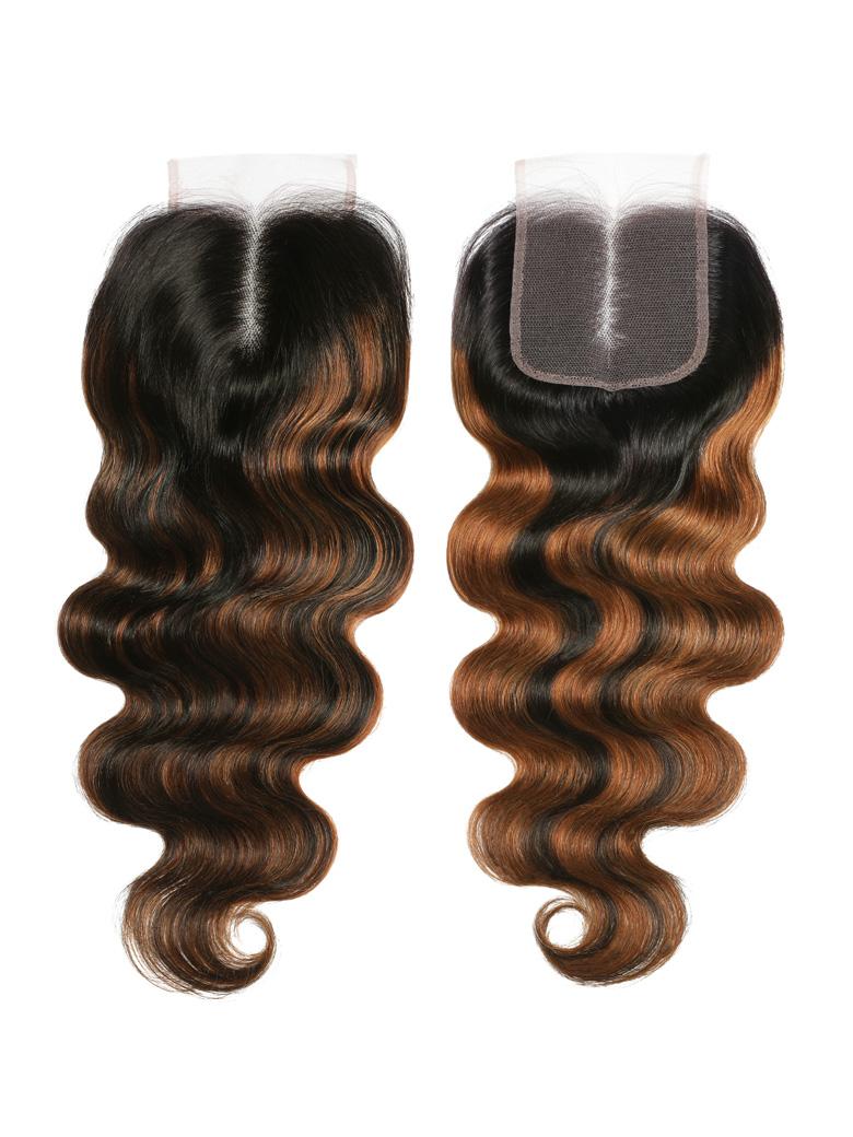 The UNice Balayage Ombre Highlight Body Wave 4x4 Free Part Lace Closure 1 Piece detail image shows body wave closure closure closure closure closure closure closure.