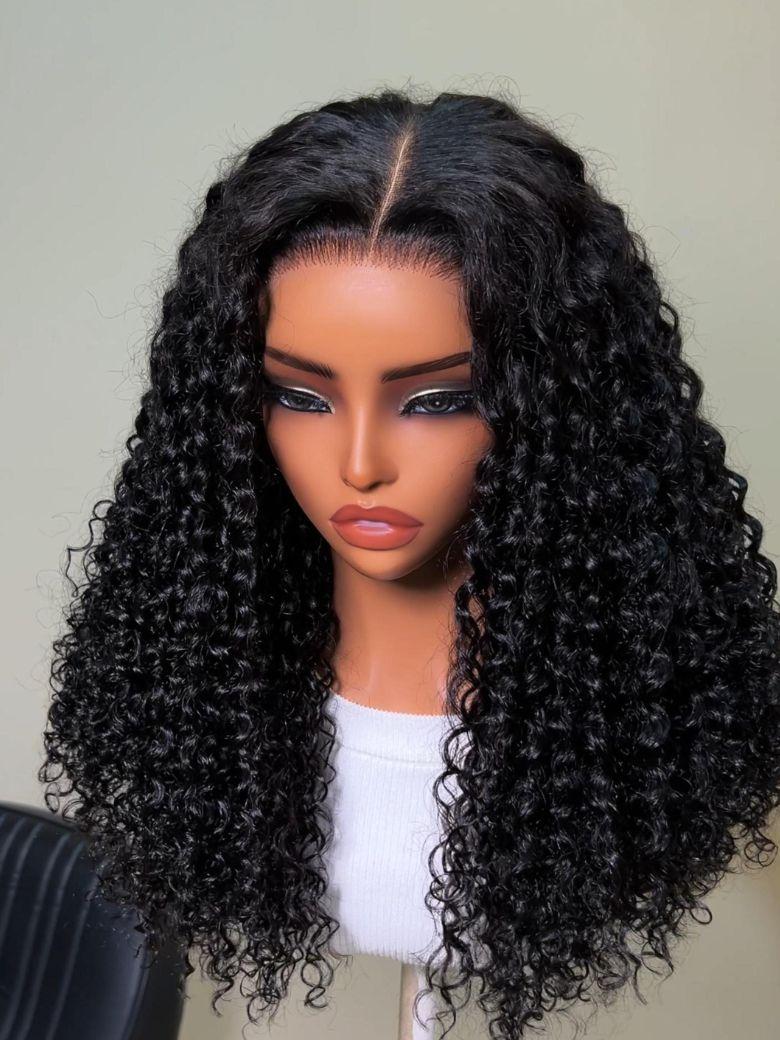 UNice 3B Defined Curly Wig Bye-Bye Slip™ 13×4 Lace Front Glueless Blend-Ready Soft Springy Curls for Natural Hair Match