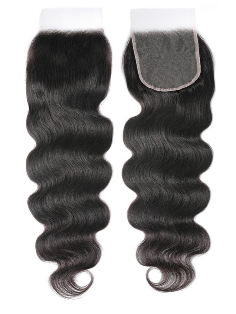The UNice Hair 5x5 HD Lace Closure With 4 Bundles Body Wave Human Hair Weaves visual image position 9 shows body wave closure closure closure closure closure closure.