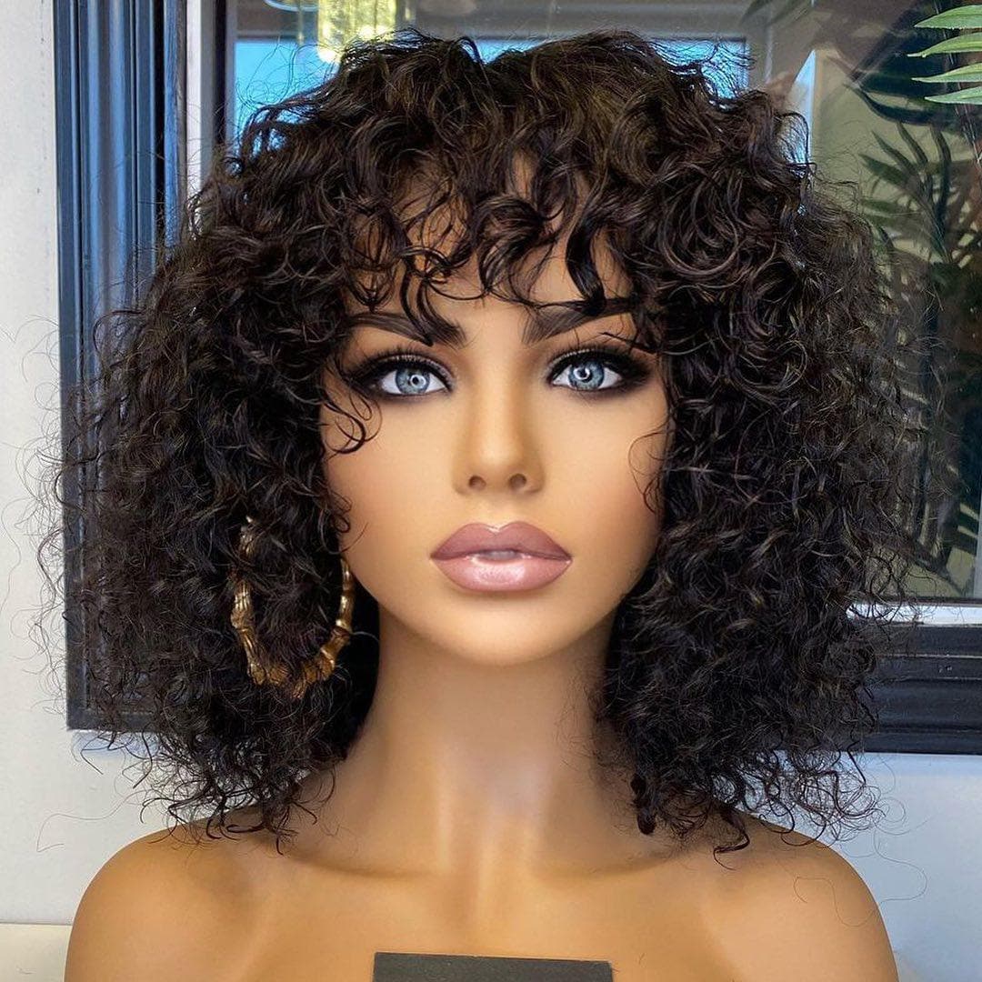 Worth | ReadytoGo Short Curly Bob Wig With Bangs Wig