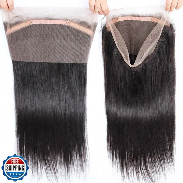 360 Full Lace Pre Plucked Silky Straight Virgin Human Hair