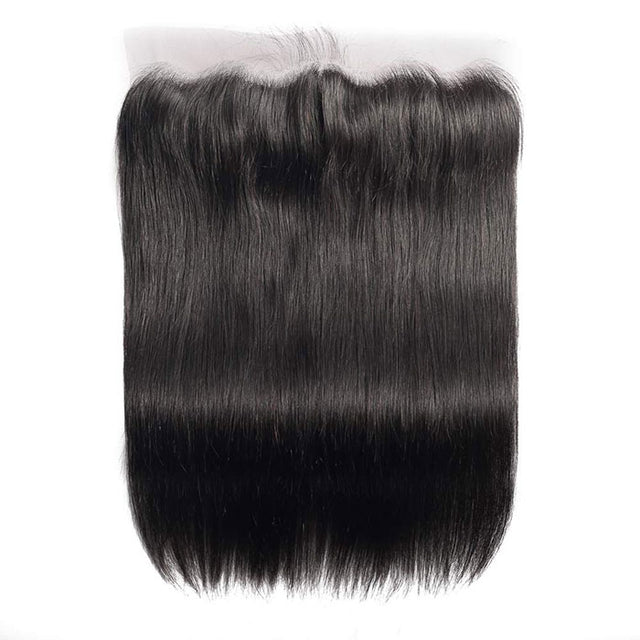 13x4 Lace Frontal Straight Hair Free Part 10A 100% Unprocessed Virgin Double Machin Weft