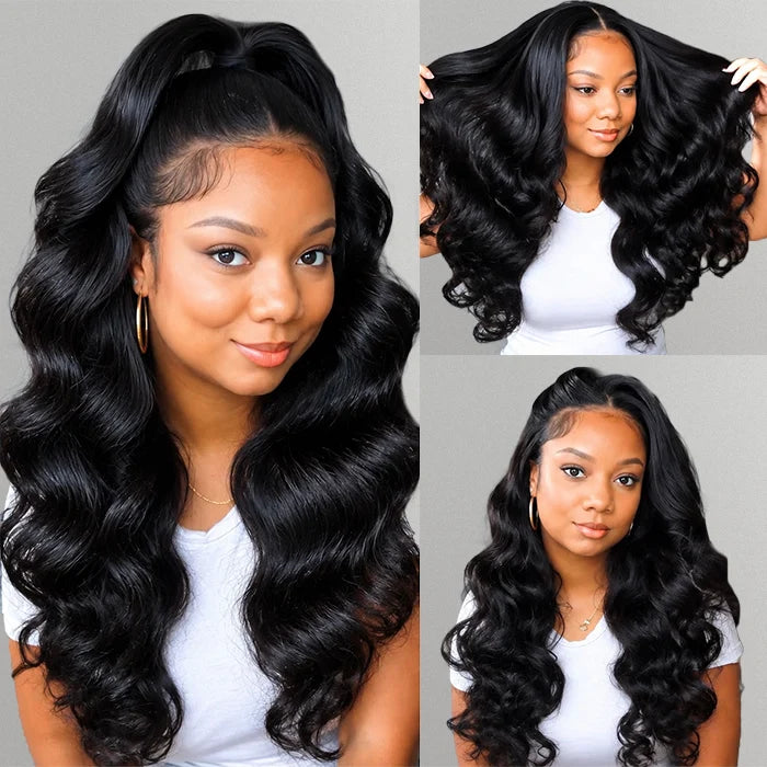 Body Wave 13x4 Pre-Cut Lace Frontal Glueless Wig Human Hair Wig