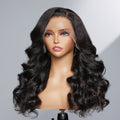outlet | Realistic Kinky Body Wave Glueless Long Wig 100% Human Hair