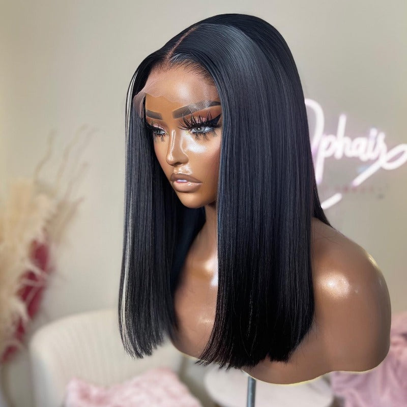 VolumeMAX™ 200% Density ReadytoGo Double Drawn Silky Straight Glueless 4x4 Closure Lace Wig Middle Part