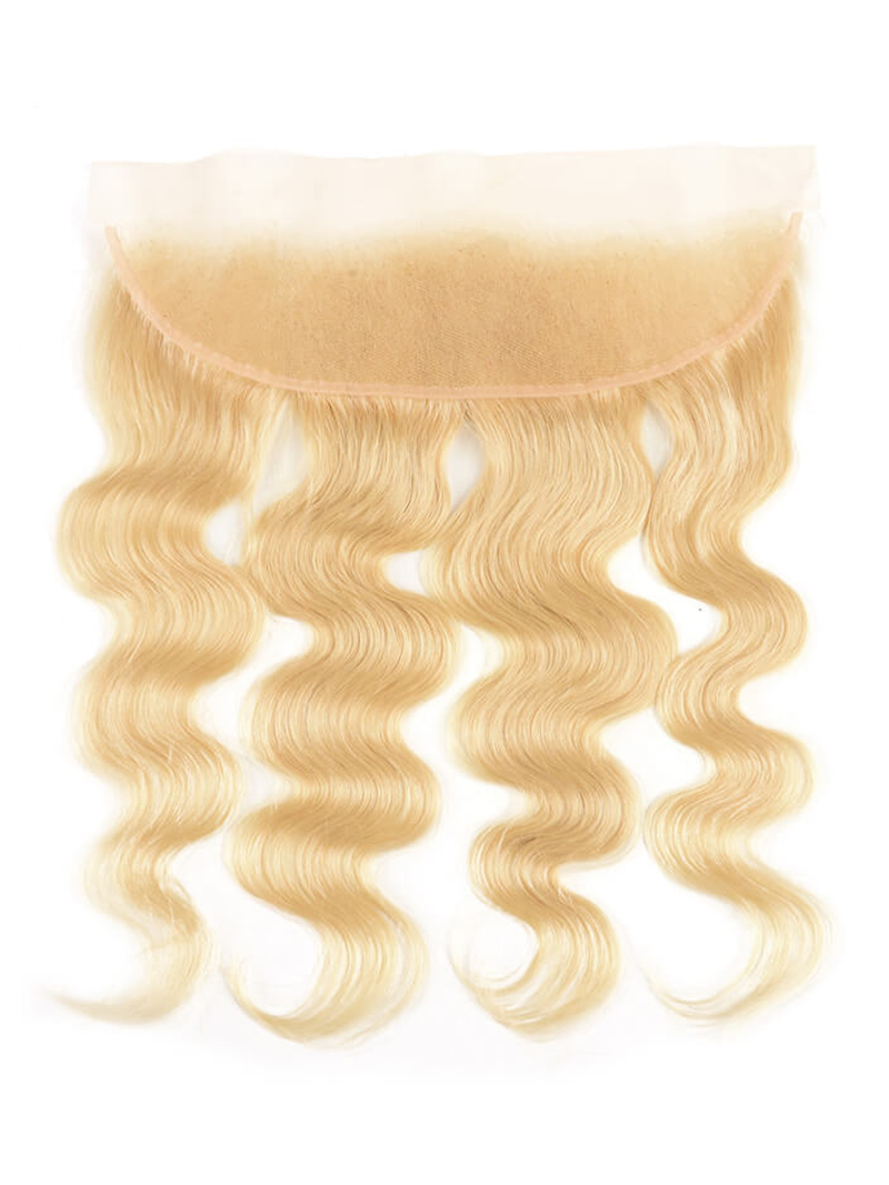 The UNice Hair 613 Blonde Body Wave Hair 13x4 Lace Frontal visual image position 5 shows blonde blonde body wave frontal closure closure closure closure closure closure.