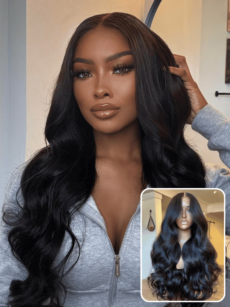 UNice 13x4 Pre-Everything™ Transparent Lace & HD Lace Front Pull And Go 3D Body Wave Wig Real Ear To Ear With Invisi Drawstring Wig