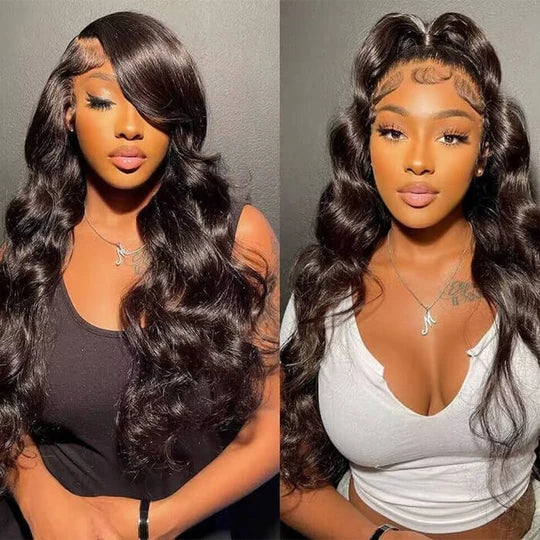 Drawstring 13x6 Loose Body Wave Frontal Wig Lace Human Hair Pre Everything Wigs 180% Density