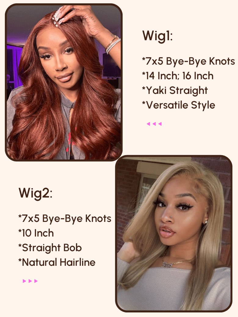 A model displays the UNice Get 2 wig $200 OFF 24H, showing a model with long hair and a long haircut.