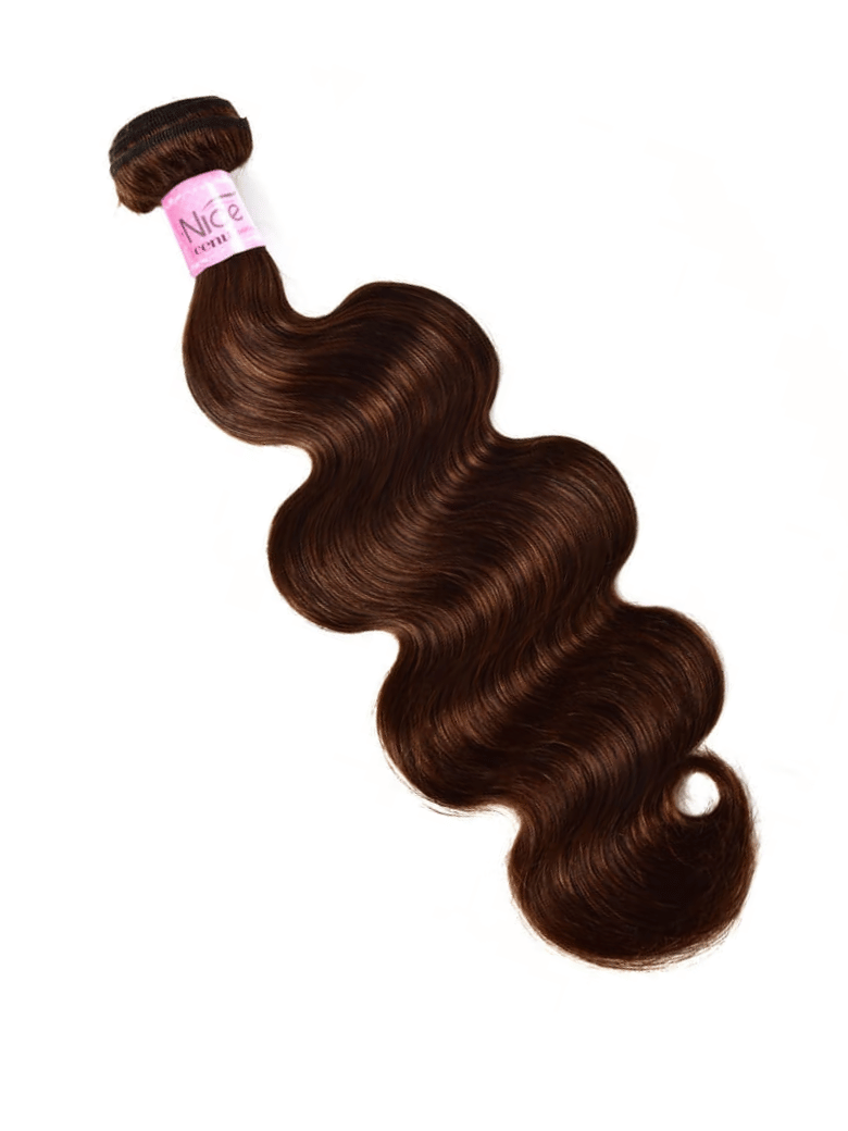 The UNice Rare Human Hair Weave #4 Body Wave & Straight Hair Bundles 1 Bundle Deal image highlights OOIN, cen, brazilian body wave hair extensions and body wave texture.