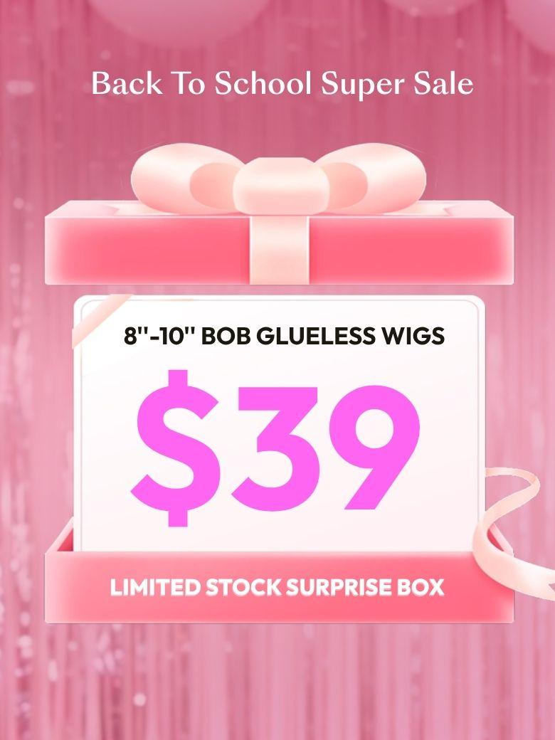 The UNICE $89 Surprise Box Randomly Get 22''-30'' 13x4 Pre-Everything wig Value $329-$499 image highlights 10th Anniversary Unbeatable Deals, 22"-3013X4PREEVERYTHING.