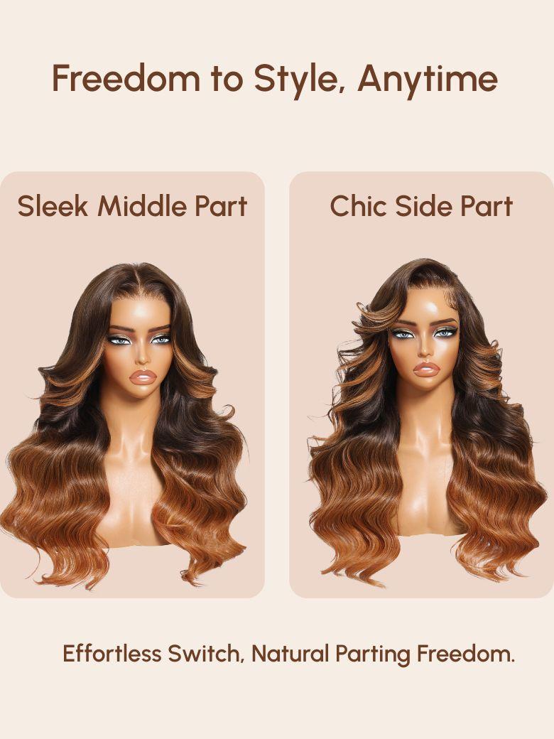 [All Wigs | 24"=$129] 13x4 Lace 200% Density Loose Wave Wig & InvisiBlend™ V Part Bouncy Water Wave Curly Wig Glueless