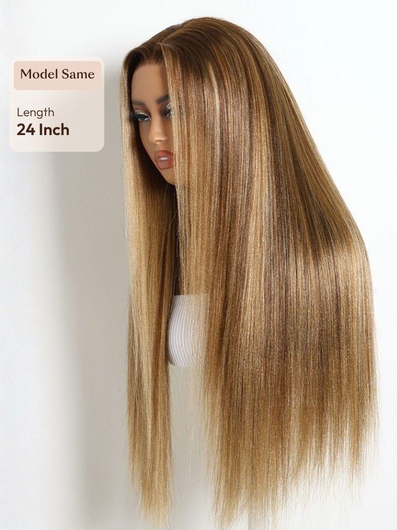 UNice Cinnamon Brown Ombre Body Wave Wig Bye-Bye Slip™ 13×4 Lace Front Glueless Glam-Ready Rich Warm Tone Polished Look