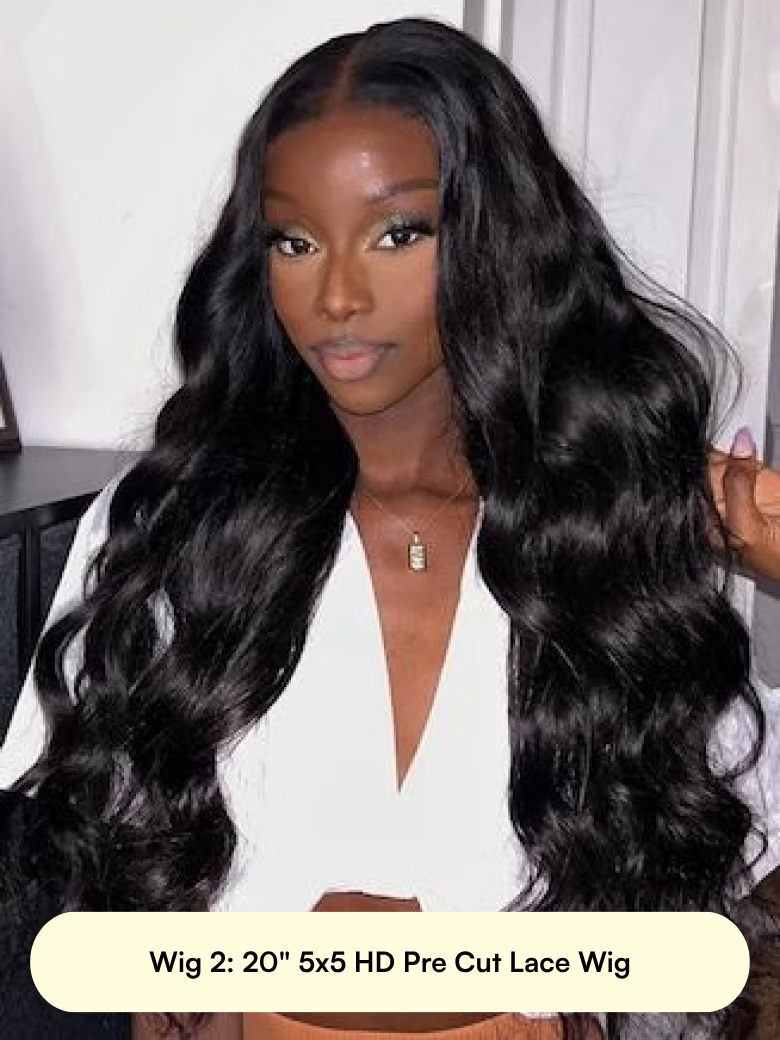 A model displays the UNice Summer Ready HD Lace Wig Only $99, showing a woman wearing a wig with long hair and lace finish.