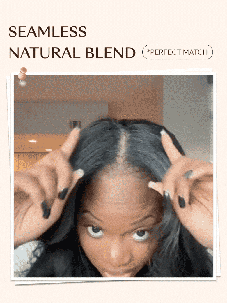 UNice InvisiBlend™ V part Kinky Straight Natural Black Wig Protect Your Natural Hair
