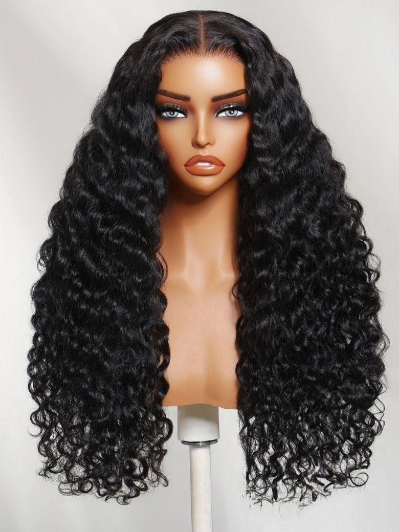 UNice 7x5 Bye Bye Slip™ Lace Black with Golden Brown Highlights Body Wave Wig with Invisi Drawstring 150% Density