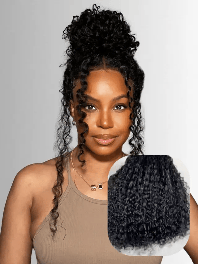 Jerry Curly Hair 5x5 Glueless Lace Closure Wig 100% Virgin Human Hair Wigs Pre Plucked Hairline Glueless Wig