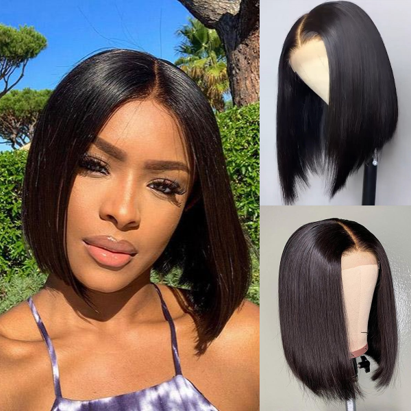 Worth I 2x6 Closure Lace Bob Wig 100% Human Hair