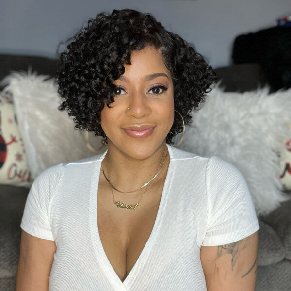 Worth I Luvmehair Deep Curly Wig Short Cut Undetectable Lace HD lace Wig Virgin Human Hair Wig