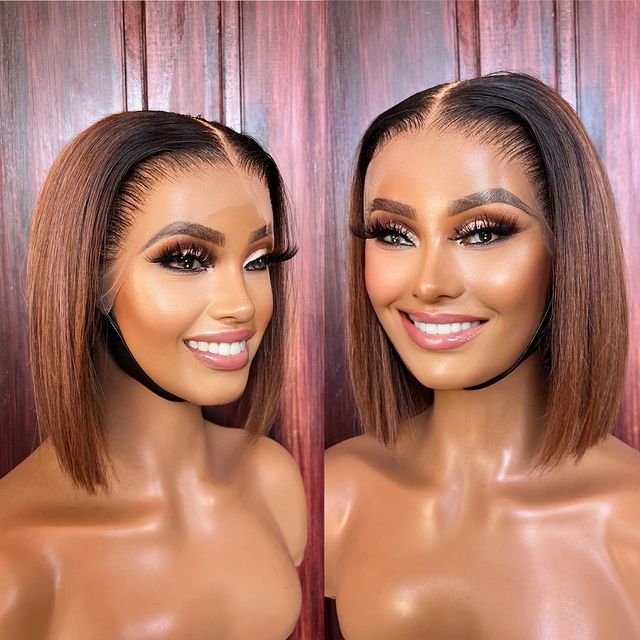 Worth | ReadytoGo Ombre Brown Glueless Bob 13*6 Frontal Lace Wig