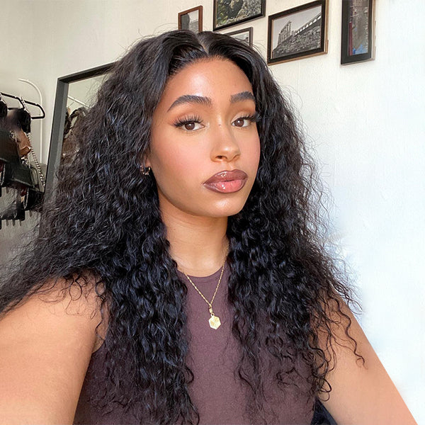 Worth | Water Wave Compact 5x5 Lace Long Wig 100% Human Hair